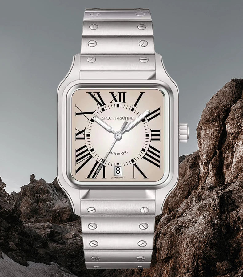 Specht & Söhne New Men's Watches Japan Miyota 8215 Movement Mechanical Wristwatches Stainless Steel 50M Waterproof Men's Watch