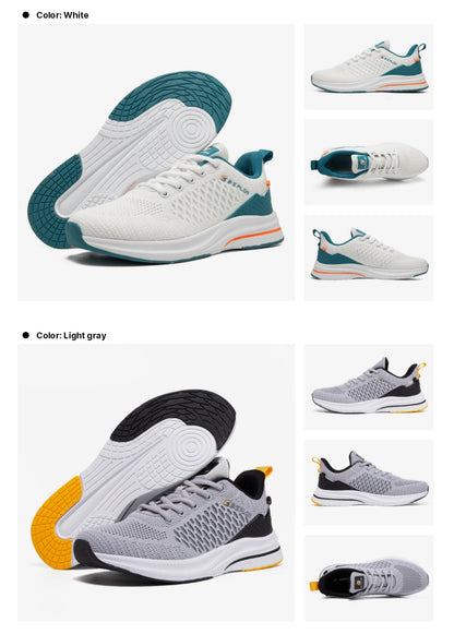 Baasploa Herren-Laufschuhe, neue atmungsaktive Mesh-Sport-Sneaker, Übergrößen 41-48, klassische Freizeitschuhe für Herren, rutschfest, Outdoor-Komfort