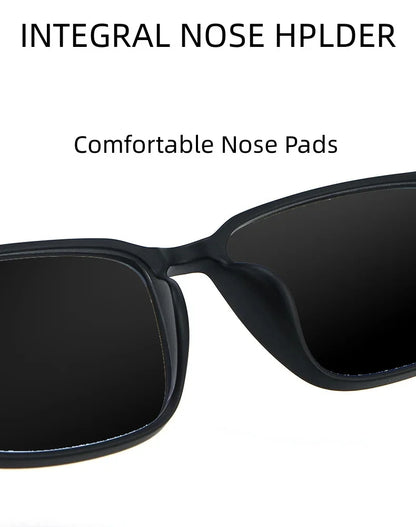 LOERHUNAR High Quality Square Frame TR90 Pure Titanium Myopia Sunglasses for Men Woman UV400 Sunshade Driving Fishing Sunglasses