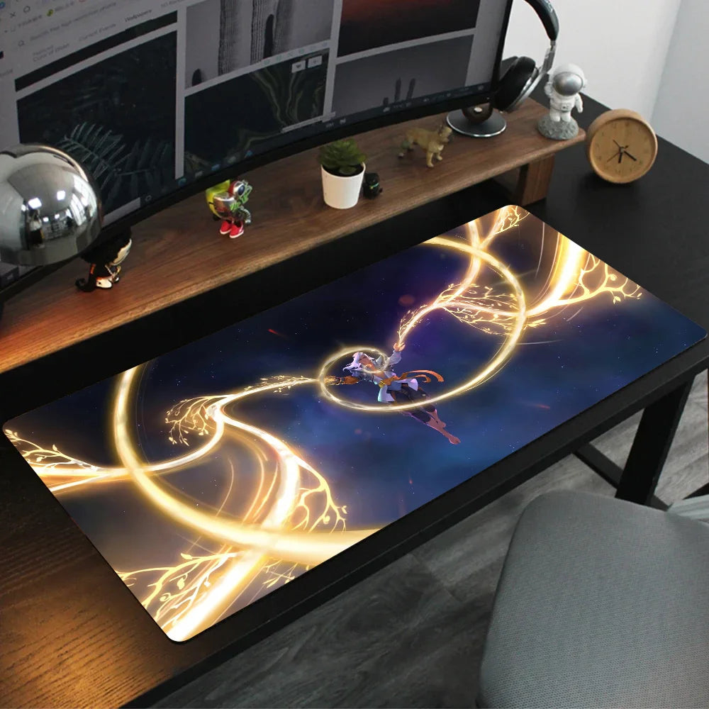 Tapete de rato Lifeweaver Overwatch 2, tapete de secretária com base, acessórios gaming Prime Gaming XXL, tapete acolchoado para teclado