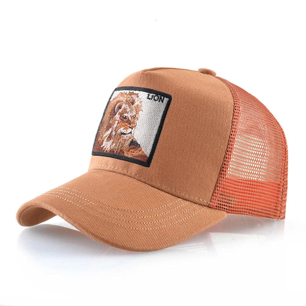 Hip Hop Baseball Cap With Lion Embroidery Patch Snapback Streetwear Trucker Caps Men Women Drake Baseball Hats Four Season Hat