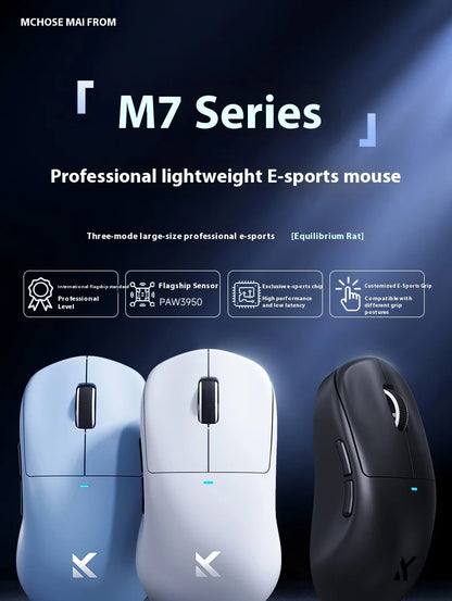 MCHOSE M7 Ultra Ergonomische gamingmuis PAW3950 Super Sensor TOPSPEED 8000Hz polling rate lichtgewicht ontwerp Realtek Master-muizen