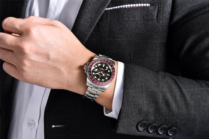 PAGANI DESIGN V4 40MM GMT NH34 Luxury Men's Watches Top Fashion Automatic Mechanical Watches for Men Sapphire Waterproof Clock