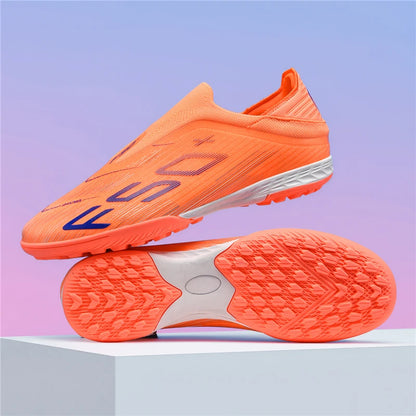 New Men's Football Boots Turf Comfortable Ultralight Soccer Shoes Non Slip Sport Fg Grass Cleats Futsal Indoor Adult Non-Slip