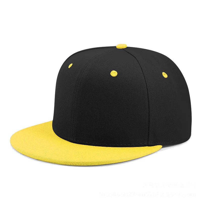 Custom Print Embroidery Logo Flat-brimmed baseball cap Unisex Outdoor Hat Hip Hop Dad Hat Gorras Hombre Street Snapback Hat