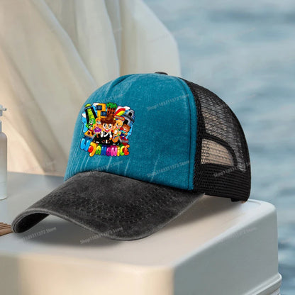 Wojan Teams Mesh Baseball Cap Cute Cartoon Street Dance Hip Hop Duck Tongue Hat Fashion Outdoor Sun Hat Casual Sunbonnet Gifts