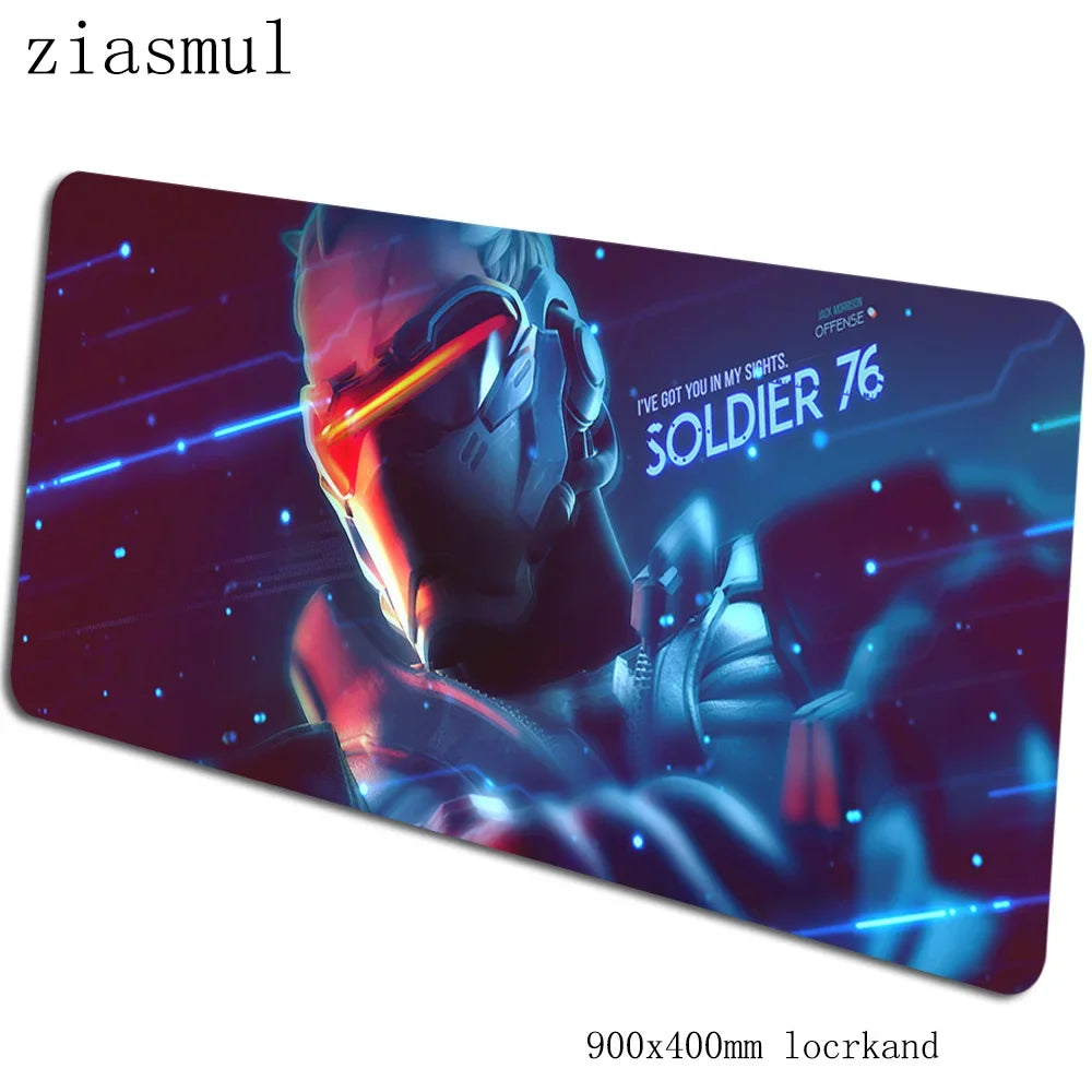 Tapete de rato Overwatch 90x40cm, tapete de rato gaming aesthetic, tapete de rato gamer personalizado elegante para teclado e PC