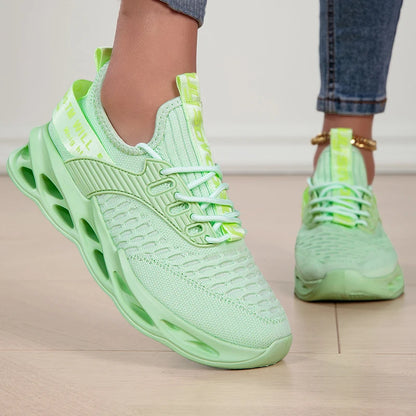 Sportssko til kvinder, moderigtige platform-sneakers, flade sko til kvinder til forår og vinter, løbesko til kvinder i store størrelser, størrelse 43