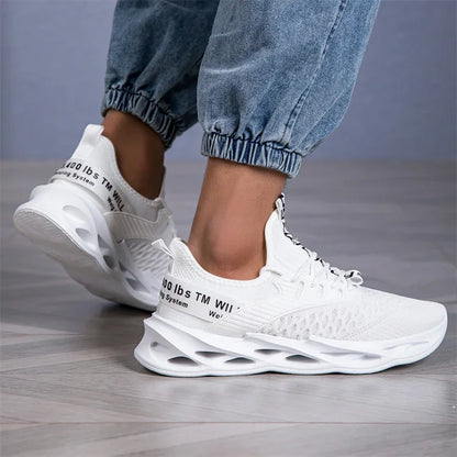 Baskets décontractées roses pour femmes et hommes, chaussures Blade, grandes tailles (46), chaussures de course légères et respirantes pour hommes, baskets de sport en mesh