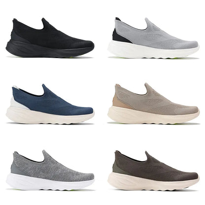 Li-Ning férfi SOFT GO 2 KNIT belebújós, casual gyaloglócipő, párnázott, kényelmes és stabil LiNing hálós jogging és mindennapi sport sneakers AGLV017