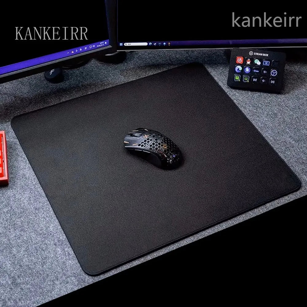 Schwarzes Speed-Mousepad, einfarbig, hochelastisch, rutschfeste Unterseite, Gaming-Mausmatte, Premium-E-Sports-Mousepad, ultrafeine Oberfläche, Deskmat