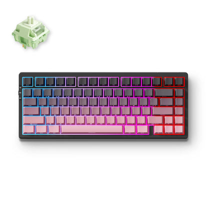Teclado Mecânico Sem Fios MCHOSE G75 Pro 75% Layout, Montagem Gasket, 5 Camadas de Amortecimento, Retroiluminação RGB, Tri-Mode, Hot Swappable