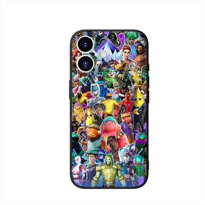 Capa com wallpaper de jogo F-ForTnites para Samsung Galaxy A07 A13 A12 A23 A42 A50 A51 A52 A53 A70 A71 A72 A21S A04 Note 20 9 8 10