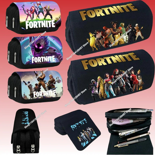 Fortnite Battle Royale Pencil Case for Kids Cartoon Stationery Storage Pen Box School Supplies Birthday Gift