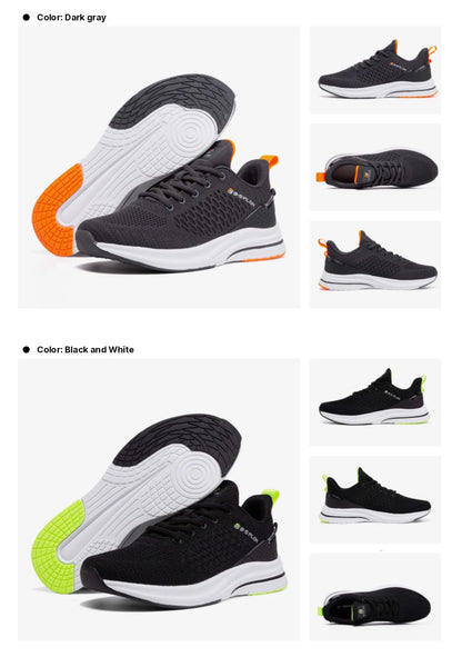 Baasploa Herren-Laufschuhe, neue atmungsaktive Mesh-Sport-Sneaker, Übergrößen 41-48, klassische Freizeitschuhe für Herren, rutschfest, Outdoor-Komfort