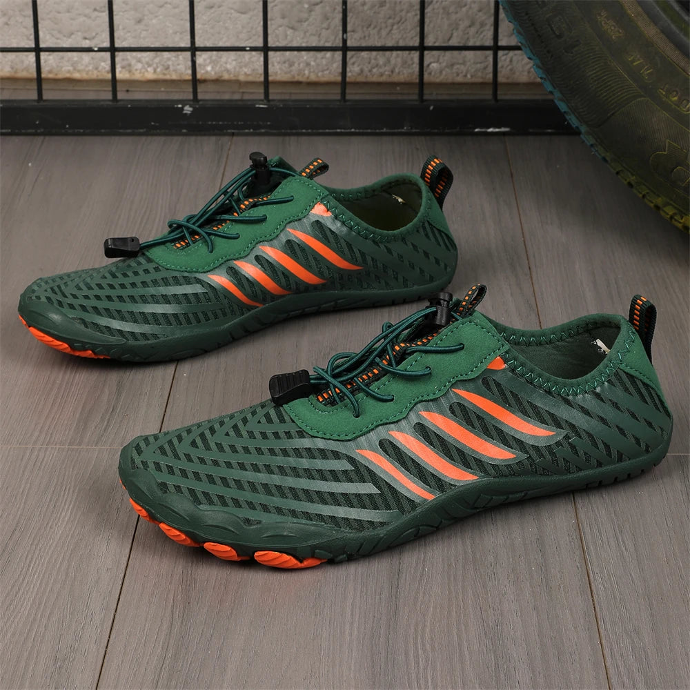 Unisex rychleschnoucí boty do vody pro muže a ženy, barevné plážové a plavecké aqua boty na surfování a pobyt u moře, párové barefoot tenisky proti proudu