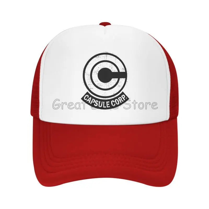 Capsule Corp – czapki baseballowe z siateczką, unisex, czapki typu „trucker” w stylu hip-hopowym, czapki „dad hat” z motywami anime DBZ, czapki wyścigowe z regulacją, letnie czapki typu „trucker” i czapki typu „snapback”