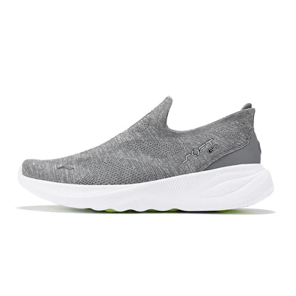 Li-Ning férfi SOFT GO 2 KNIT belebújós, casual gyaloglócipő, párnázott, kényelmes és stabil LiNing hálós jogging és mindennapi sport sneakers AGLV017