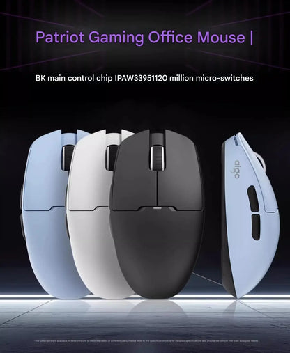 Mouse wireless Bluetooth Aigo GM80 PLUS PRO PAW3311/PAW3395 leggero 1000HZ cablato a tre modalità per gaming ed e-sport, regalo