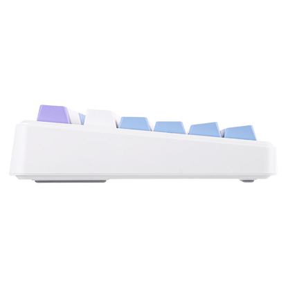 Teclado mecânico sem fios EPOMAKER X AULA F75 MAX Compact 75% ANSI Layout com ligação com fios/Bluetooth/2.4GHz, ecrã TFT e botão rotativo