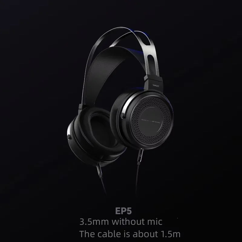 SIMGOT EP5 kabelgebundene Hochleistungs-Kopfhörer mit dynamischem 50mm-Treiber – HiFi-Gaming-Headset, niedrige Impedanz, hohe Empfindlichkeit, 7.1 Surround Sound