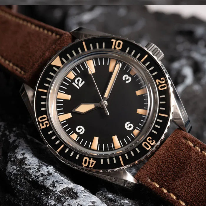 Hruodland 2026 new retro 41MM men's automatic mechanical watch Hangzhou K1 glass stainless steel waterproof 20Bar C3 reloj hombr