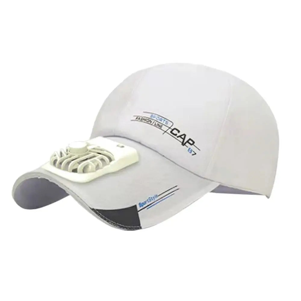 Cappellino da baseball con ventola, ventilatore rinfrescante ricaricabile via USB per l’estate, protezione solare per il golf all’aperto, cappellino con visiera regolabile a 2 velocità, cappellino da escursionismo con ventola