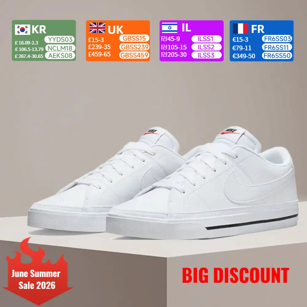 Nike Court Legacy Sneaker Klassischer Komfort, Dämpfung, rutschhemmend, strapazierfähig, lässige Alltagsschuhe DH3162-101