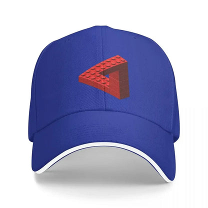 New Escher Toy Bricks - Red Cap Fashion Casual Baseball Caps Adjustable Hat Summer Unisex Baseball Hats Customizable Polychromat