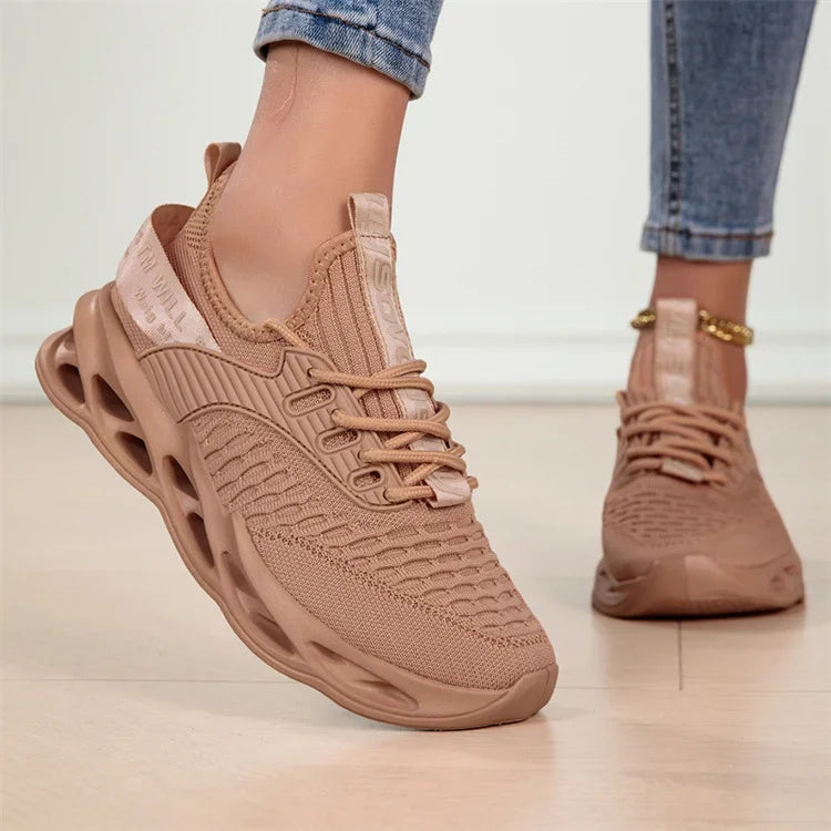 Baskets décontractées roses pour femmes et hommes, chaussures Blade, grandes tailles (46), chaussures de course légères et respirantes pour hommes, baskets de sport en mesh