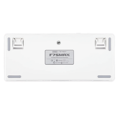 Teclado mecânico sem fios EPOMAKER X AULA F75 MAX Compact 75% ANSI Layout com ligação com fios/Bluetooth/2.4GHz, ecrã TFT e botão rotativo