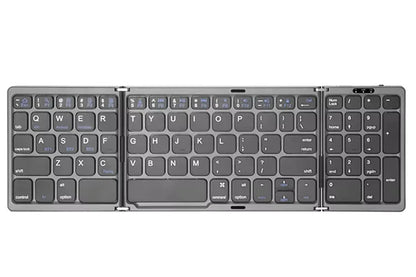 Foldable Wireless Bluetooth Keyboard Rechargeable Folding Keyboard For iPad Mobile Tablet Notebook Office Mini Wireless Keyboard