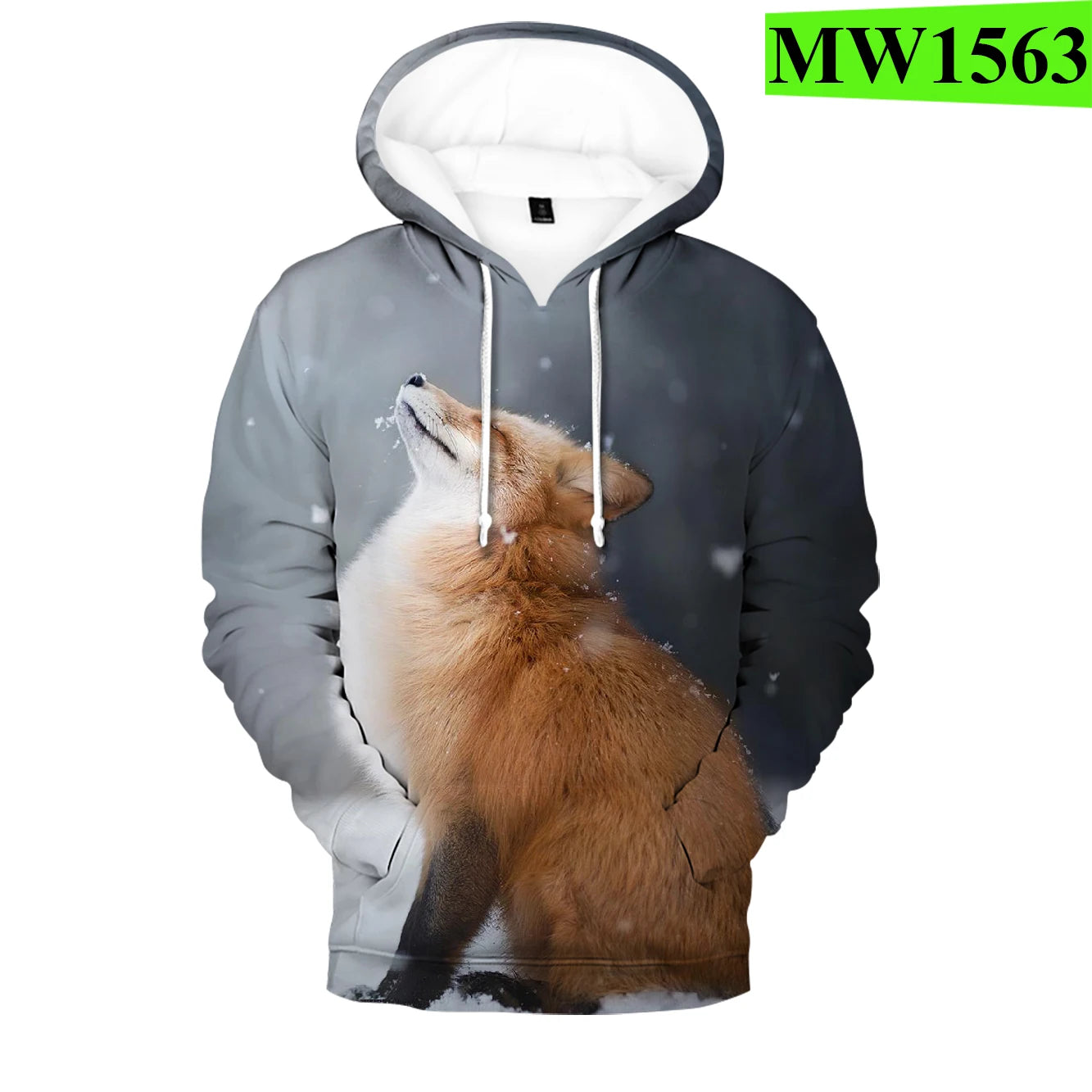 Popularne bluzy z kapturem i bluzy Hip Hop Novelty z wygodnym nowym nadrukiem 3D Fox, dla mężczyzn/kobiet, dorosłych/dzieci, casualowe bluzy wkładane przez głowę