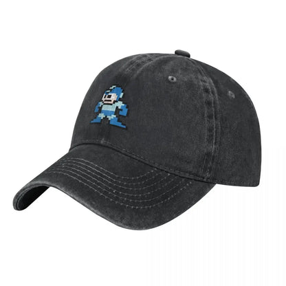 Megaman 8-bittinen baseball-lippis, uusi, söpö, vintage, ylellinen hattu, miehille ja naisille