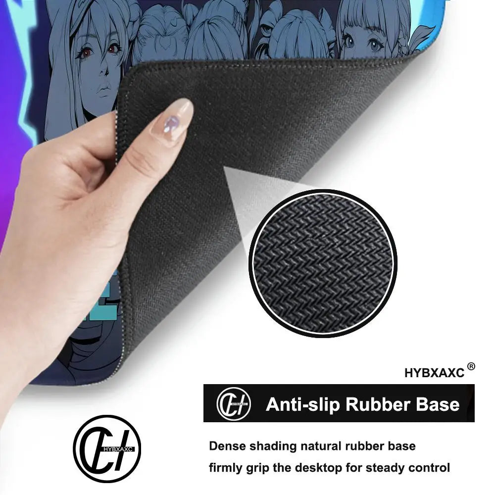 Sexy Anime-Girls Gaming-Mauspad HYBXAXC Laptop Büro Gummi Weiche Tischmatte XXL Groß Computer Overwatch Spiel Tastatur-Teppich