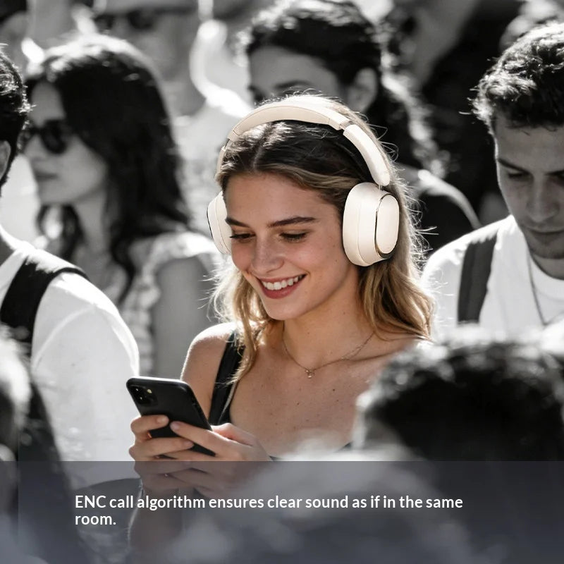 FiiO EH13 Kabellose Bluetooth-ANC-Over-Ear-Kopfhörer – HiFi-LDAC-Gaming-Headset mit Geräuschunterdrückung, tiefem Bass & langer Akkulaufzeit