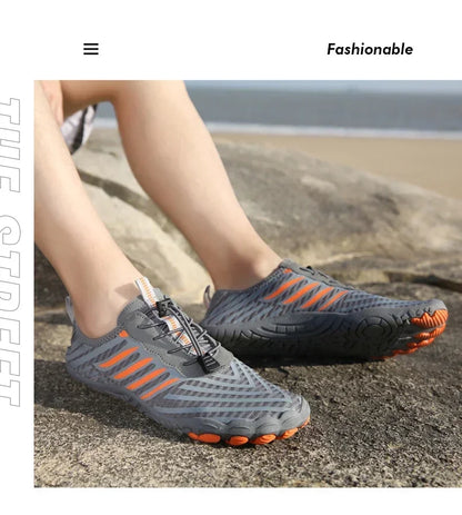 Water Shoes for Men and Women Barefoot Shoes Quick Dry Beach Aqua Shoes Lightweight Sports Sneakers for Hiking, Surfing, Boating, Fishing