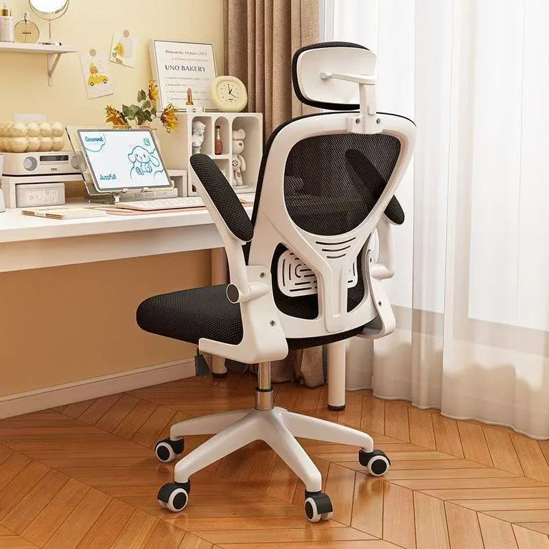 Ergonominen pelituoli asuntolaan ja toimistoon pitkiin käyttöjaksoihin, mukava tietokonetuoli, työpöytätuoli ja pehmeä pelituoli