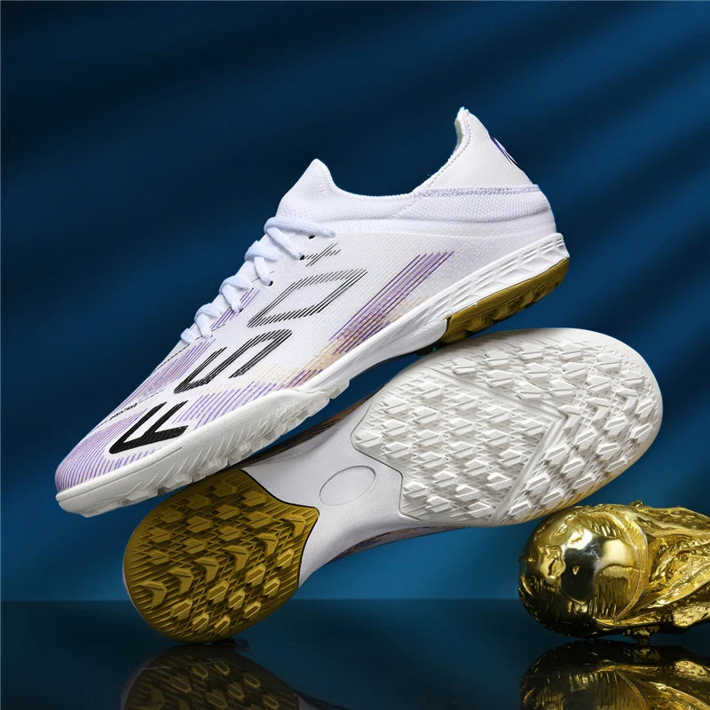New Men Sneakers Match Grass Cleats High-quality Soccer Shoes Futsal Football Boots Non-Slip Indoor Hot-selling High-top Outdoor