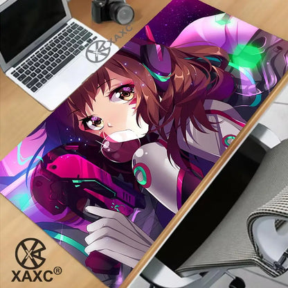 Großes Overwatch-Mauspad Kawaii XXL PC-Computer-Schreibtischmatte Gamer-Büroteppich Tastatur-Tisch Gaming-Zubehör MousepadXAXC
