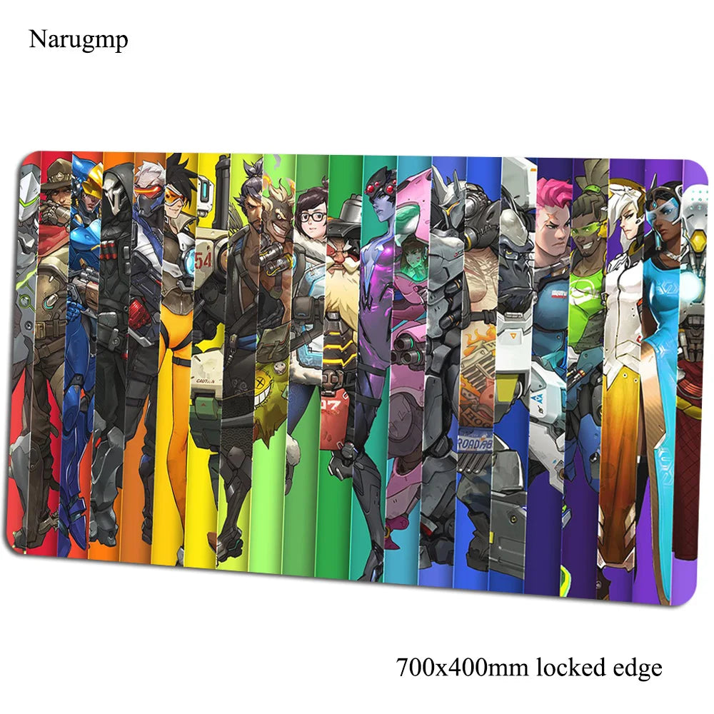 overwatch mouse pad 700x400x3mm gaming mousepad anime Personality office notbook desk mat Boy Gift padmouse games pc gamer mats