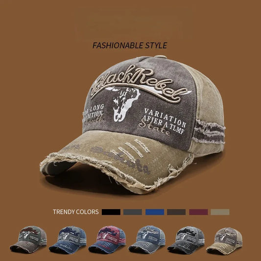Gorra de béisbol para hombre en algodón lavado, estilo retro, para las cuatro estaciones, ideal para deporte al aire libre, accesorio de moda masculina