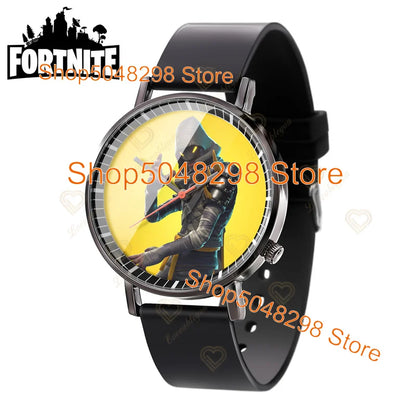 Relógio de Pulso Fortnite para Homem e Mulher, Relógio com Estampado Battle Game, Novidade 2025, Relógio de Quartzo Feminino, Presentes de Aniversário para Crianças