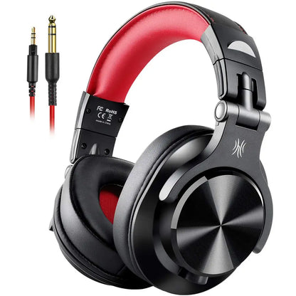 Cuffie DJ da studio cablate over-ear OneOdio con microfono – Headset per mixaggio e monitoraggio con driver da 40mm per gaming e registrazione