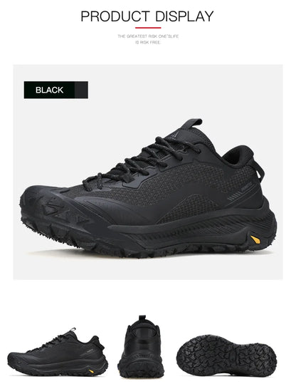 HUMTTO Trekking Shoes for Men Mountain Climbing Sneakers Outdoor Sports Shoes Breathable Walking Casual Sneakers Men’s Hiking Boots