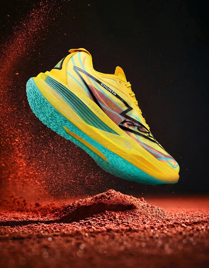 Laufschuhe für Herren, Carbonplatte, spezialisiert für Marathon und Sport, atmungsaktiv, leicht, komfortable rutschfeste Chunta-Sneaker für Damen