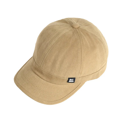 Vintage-Baseballkappe mit kurzer Krempe aus Baumwolle für Damen und Herren, weiche „Dad Hat“-Kappe, verstellbar, im Trucker-Stil, flache Kappe