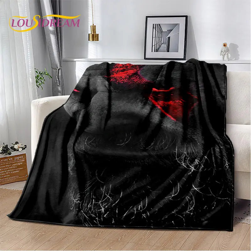 God of War Game Gamers Kratos Soft Plush Blanket,Flannel Blanket Throw Blanket for Living Room Bedroom Bed Sofa Picnic Cover Kid