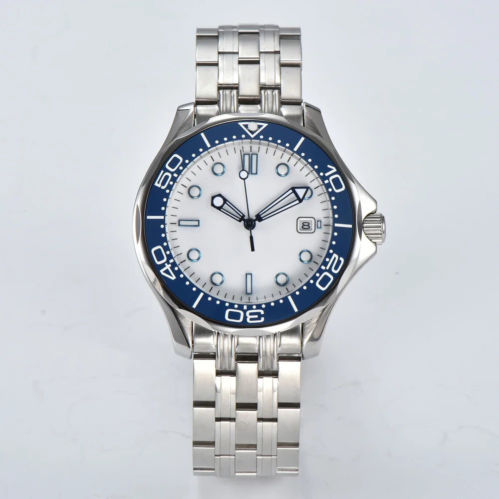 Parnsrpe 2026 New Miyota 8215 Automatic Dive Watch for Men Luxury Sport Green Dial Luminous Sapphire Crystal Date Waterproof Bus