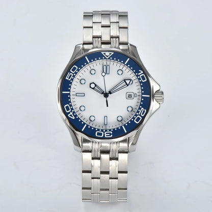 Parnsrpe 2026 New Miyota 8215 Automatic Dive Watch for Men Luxury Sport Green Dial Luminous Sapphire Crystal Date Waterproof Bus
